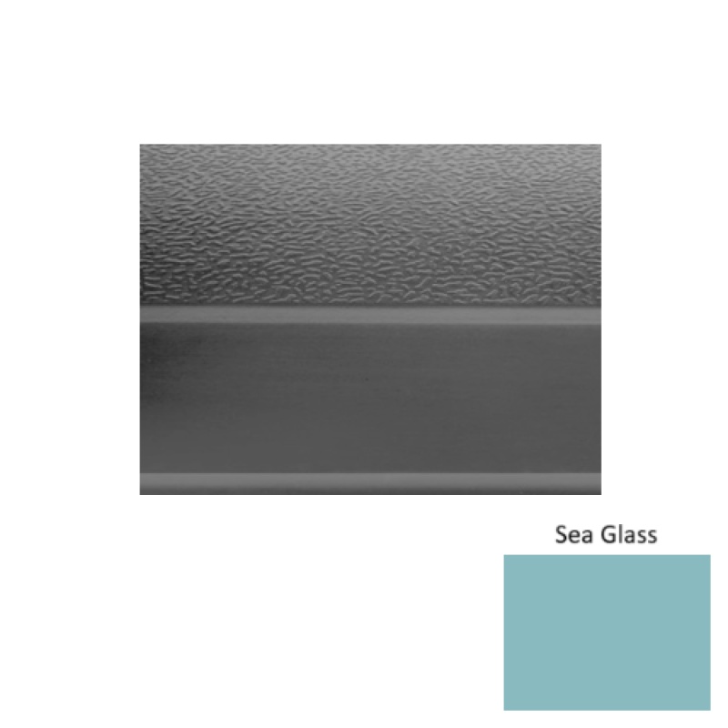Solid 93 Sea Glass Textured Rubber (Sq) Stair Tread - Textured