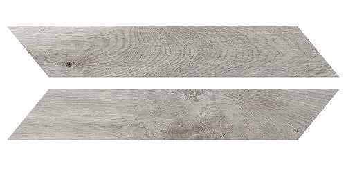 Borneo Chevron Gris Porcelain Tile - Matte - 3.4" X 17.3"