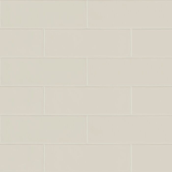 Urbano Crema Ceramic Tile - Glossy - 4" X 12"