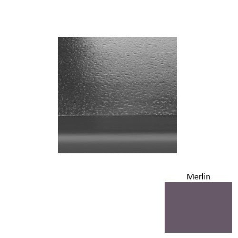 Solid 95 Merlin Hammered Rubber (Sq) Stair Tread With Riser - Hammered