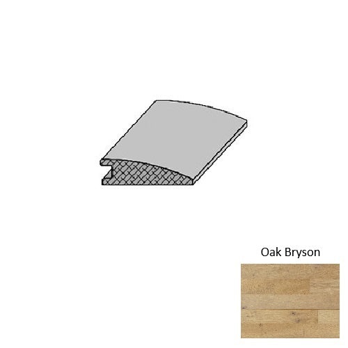 Blue Ridge Oak Bryson Hardwood Moulding / Trim - 2" X 78" Reducer - Wire Brushed