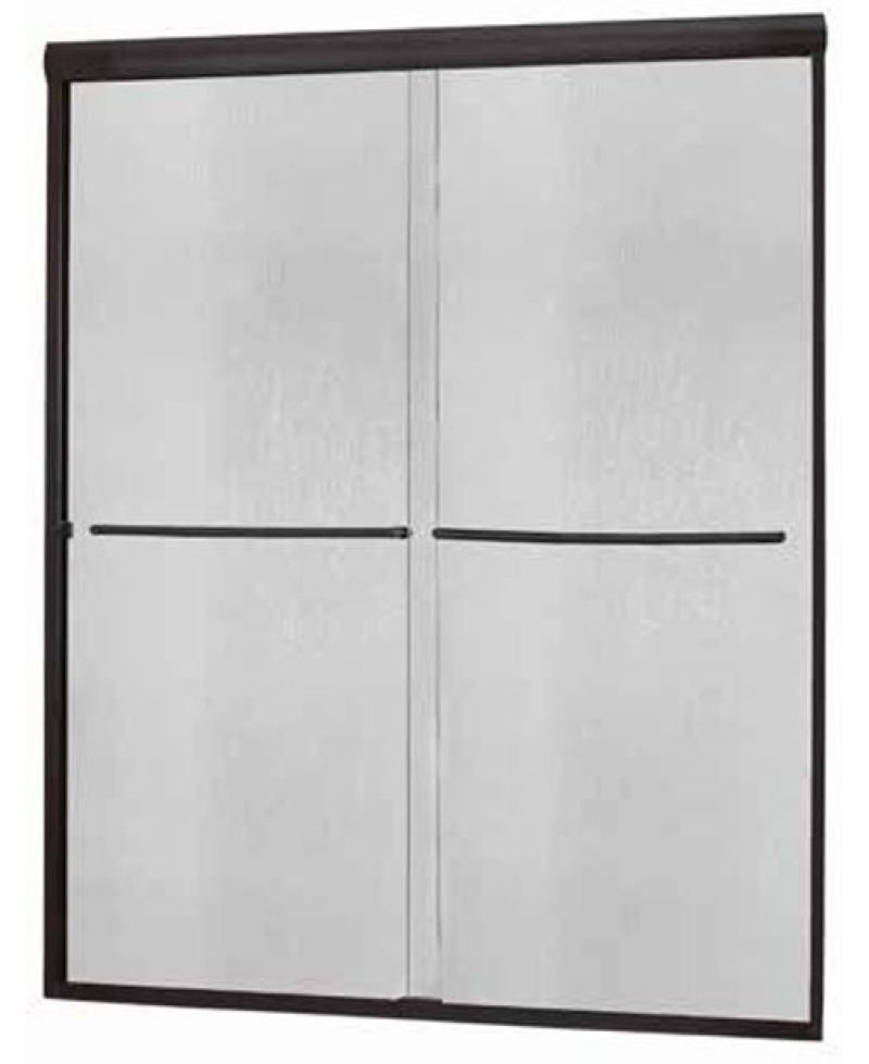 Cove Matte Black Sliding Frameless Shower Door