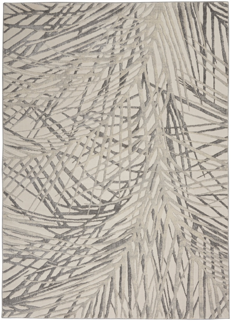 Rustic Textures Rus17 Ivory / Grey Modern Area Rug