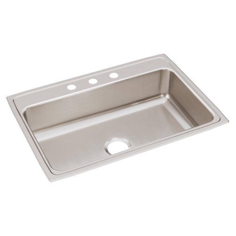 Lr31223 Lustertone Classic Stainless Steel Drop-In Single Bowl Kitchen Sink
