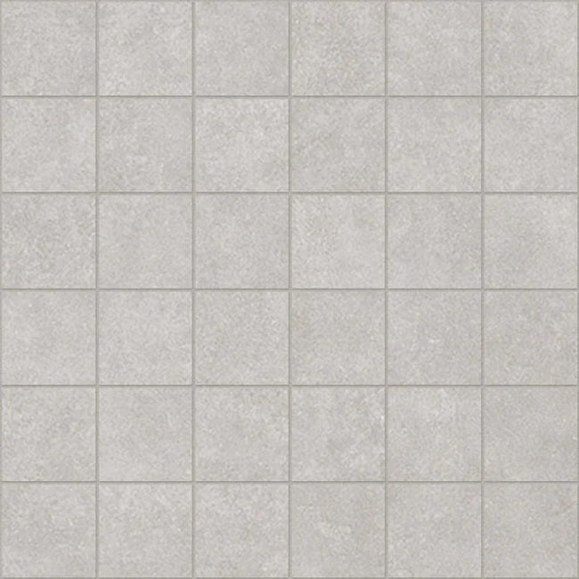 Arricciato Platinum Pewter Porcelain Mosaic - 2" X 2" - Matte