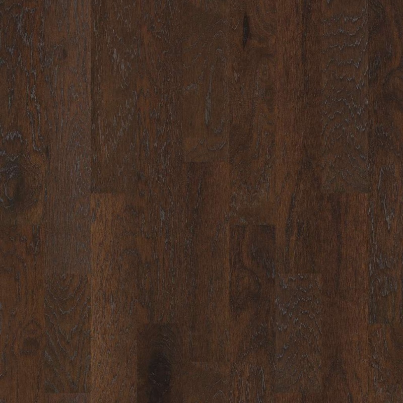 Brushed Hickory 6 3/8 Redwood Engineered Hardwood Flooring - Scufresist Platinum - 6.37" X Random Lengths