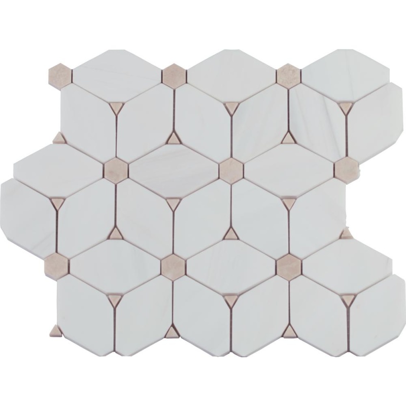 Cecily Pattern Marble Mosaic - Deco - Polished