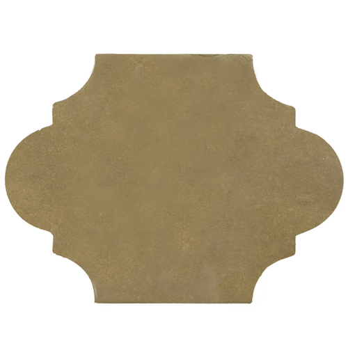 Via Felipe Viride Terracotta Tile - Satin - 8.87" x 12.25" Arabesque