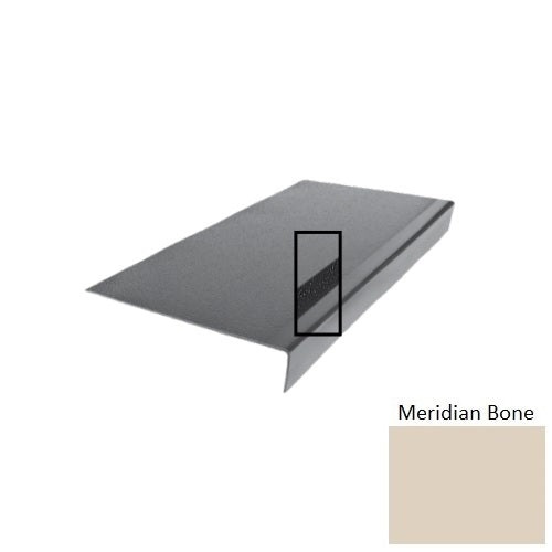 Flextones Meridian Bone Type 975 With Ribbed / Smooth Insert Distinct Designs Rubber - 12 1/2" X 72" Stair Tread - Hammered