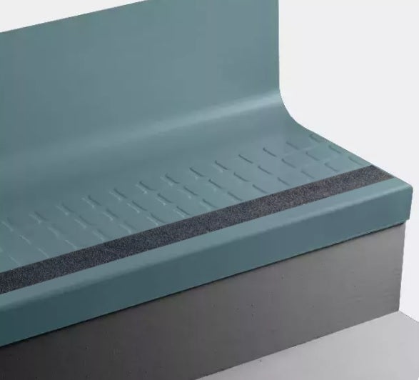 Johnsonite Dream Teal Rubber Stair Tread with Riser