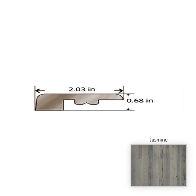 True Hickory Jasmine Hardwood Moulding / Trim - 84.25" Threshold - Nu Oil Super Matte