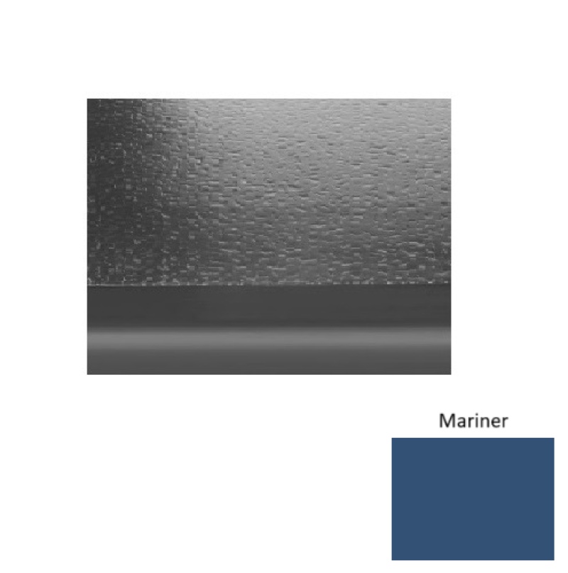Solid 99 Mariner Hammered With 2" Nose Rubber (Sq) Stair Tread - Hammered