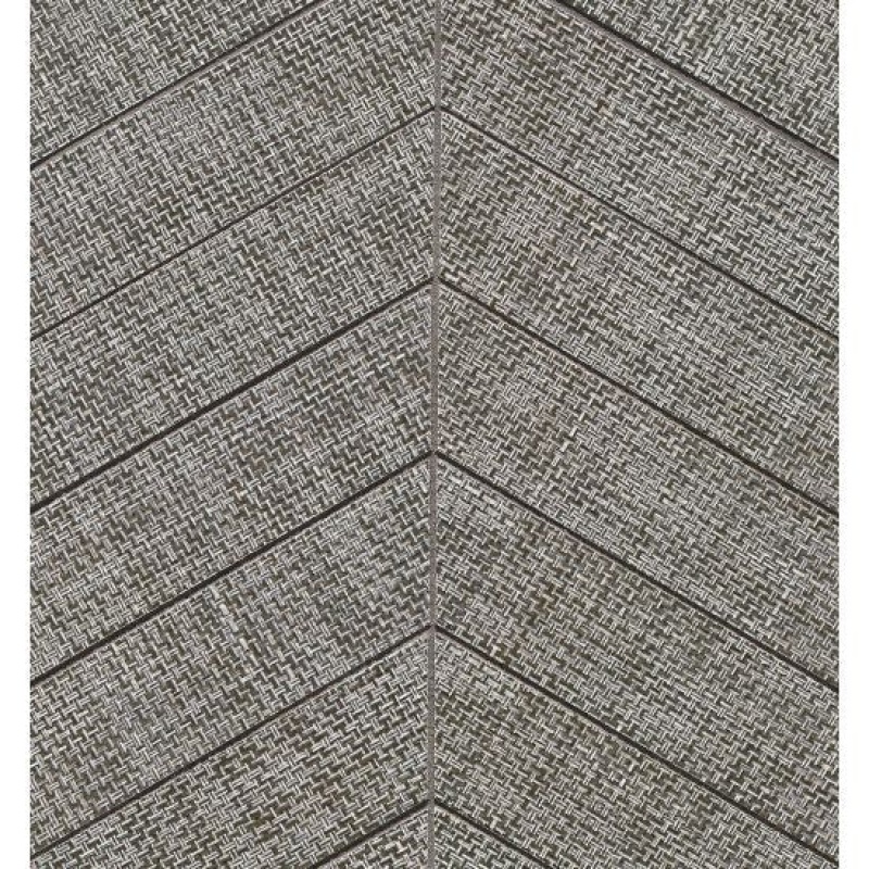 Dagny Fabrique Gray Porcelain Mosaic - 2" X 6" Chevron - Matte