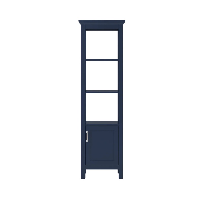 Lawson Aegean Blue Freestanding Wood Linen Cabinet