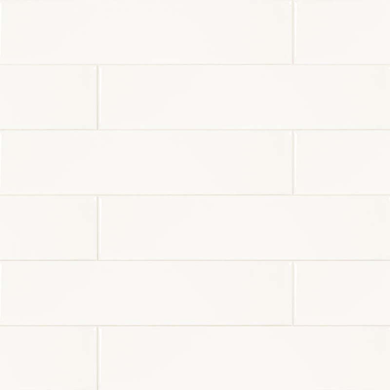 Metro White Ceramic Tile - Glossy