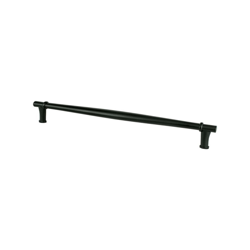 Berenson Dierdra Zinc Appliance Pull - Matte Black - 12" (304.8 Mm) Center To Center