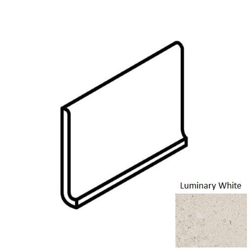 Dignitary Luminary White Porcelain Cove Base Trim