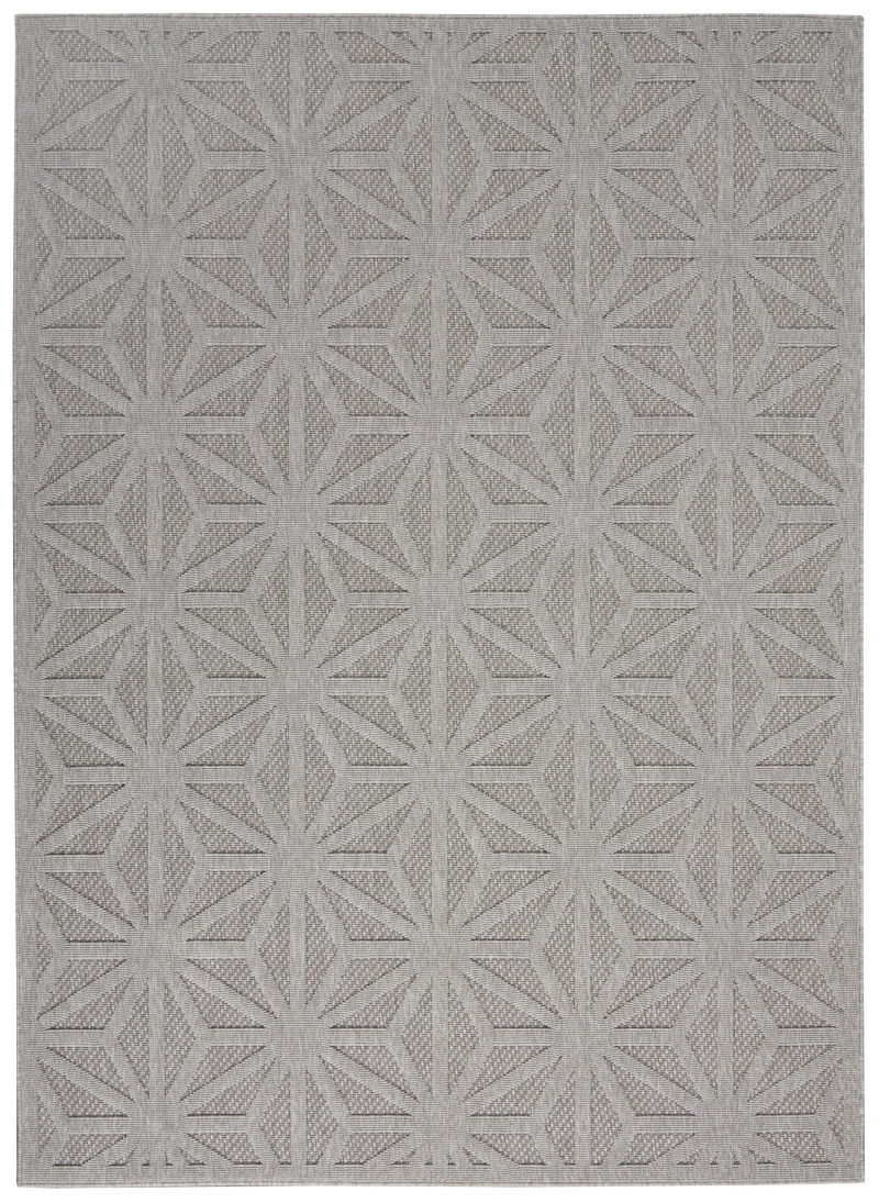 Cozumel Czm01 Light Grey Polypropylene Area Rug