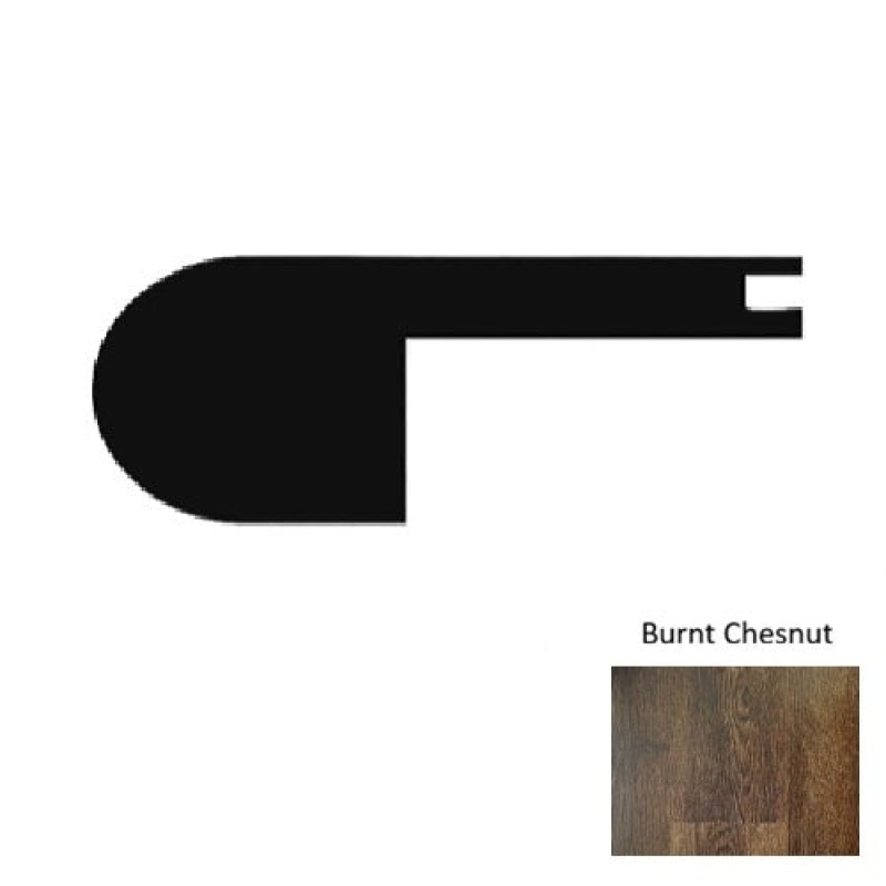 1100 Series Burnt Chestnut Flush Stair Nose