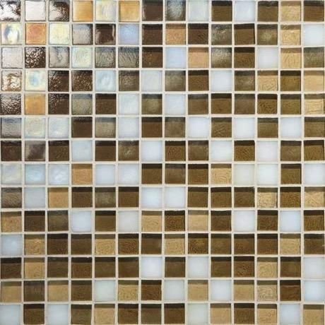 Glass Horizons Mediterranean Blend Glass Mosaic - 3/4" X 3/4" - Glossy
