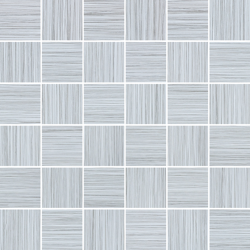 Zera Annex Silver Porcelain Mosaic - 2" x 2" - Matte