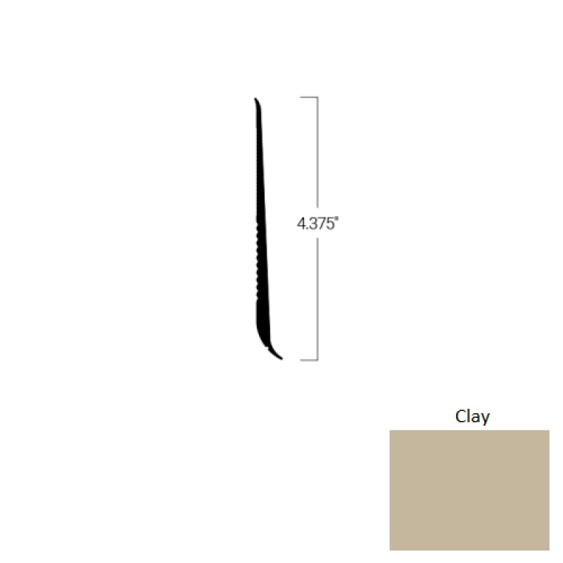 Johnsonite Clay Rubber Tightlock Resilient Rubber Base