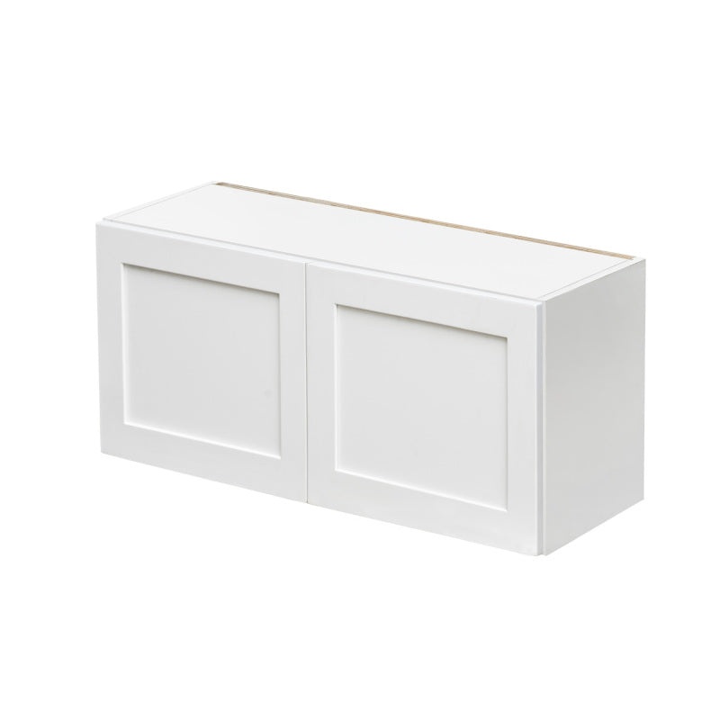 Mallorca White Shaker Wood Kitchen Wall Cabinet - 30" X 12" X 15" (Assembly Required) - White