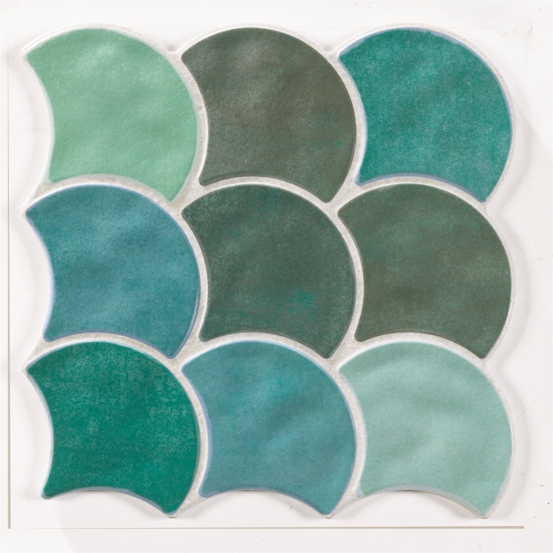 3D Garden Porcelain Tile - Matte - 12" X 12" Scale
