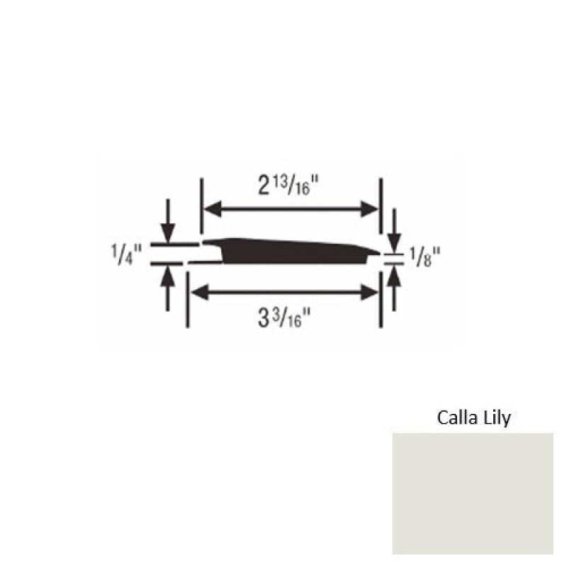 Solid 65 Calla Lily Rubber Rolling Traffic Transition
