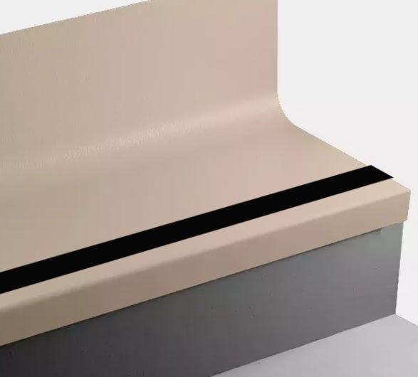 Johnsonite Sisal Hammered Rubber Stair Tread with Riser