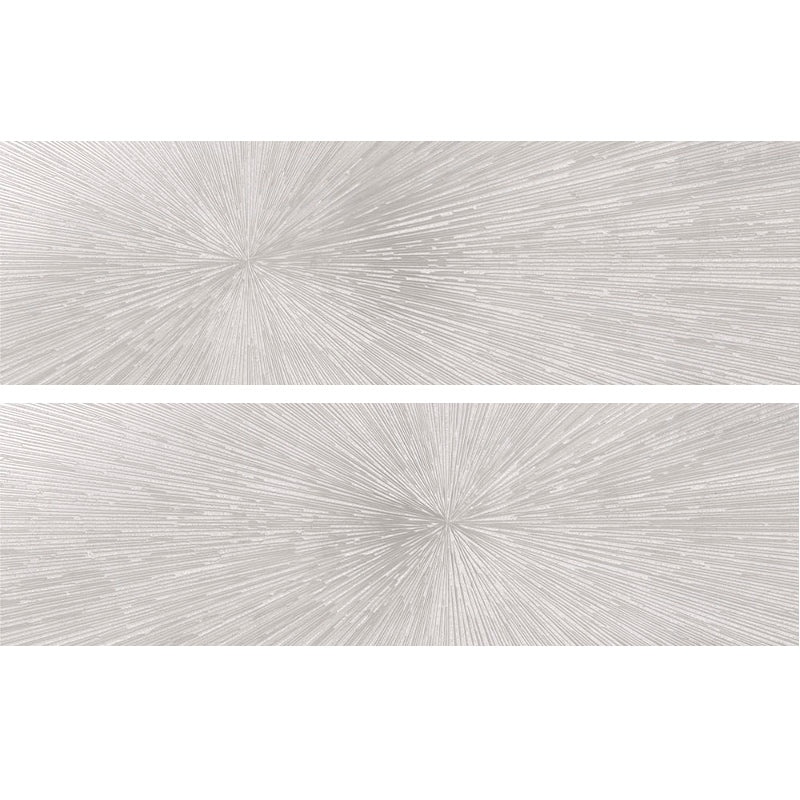 Stellar White Deco A+B Porcelain Tile - Matte - 12" X 48"