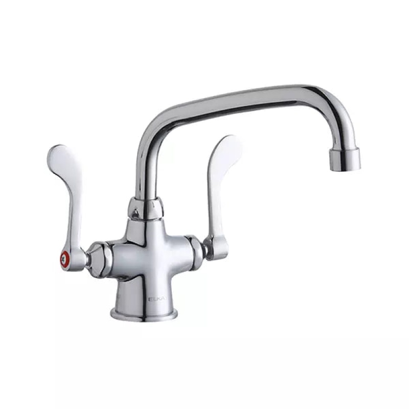 Chrome Deck Mount Kitchen Faucet