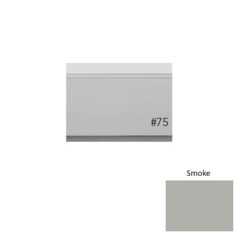 Pinnacle Plus #75 Level Smoke Rubber Wall Base 3" x 8 Ft