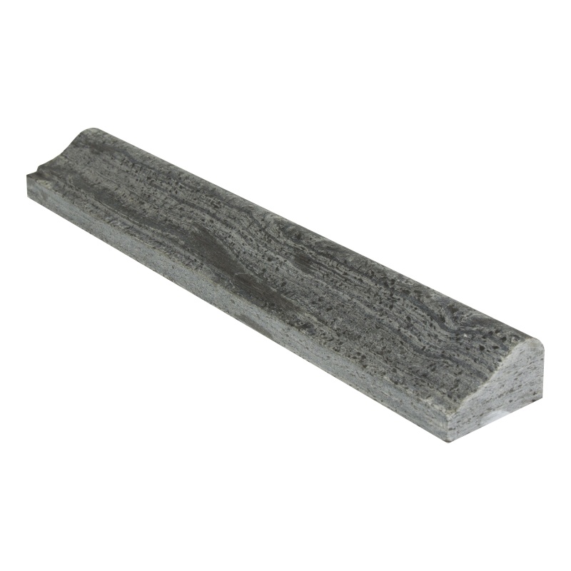 Ostrich Gray Slate Liner - 2" X 12" F5 Chair Rail - Honed