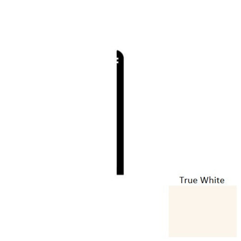Vcb True White Vinyl Wall Base 6" x 120 Ft x .080"