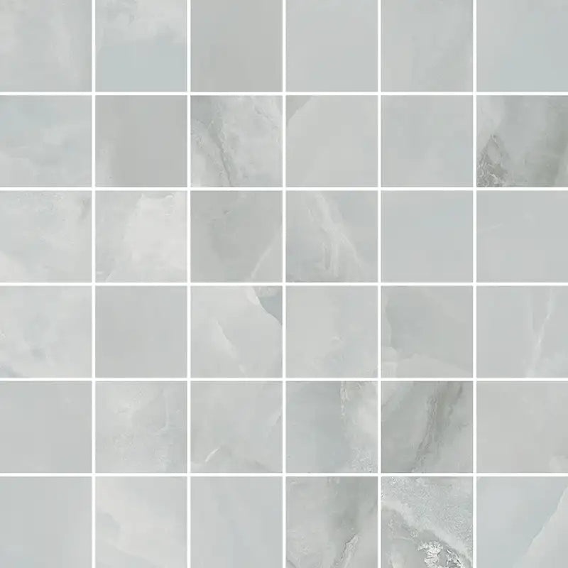 Imperial Azul Crosscut Porcelain Mosaic - 2" x 2" - Honed