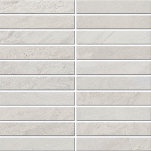 Bryne Coastline Ceramic Mosaic - 1" X 6" Stacked - Matte
