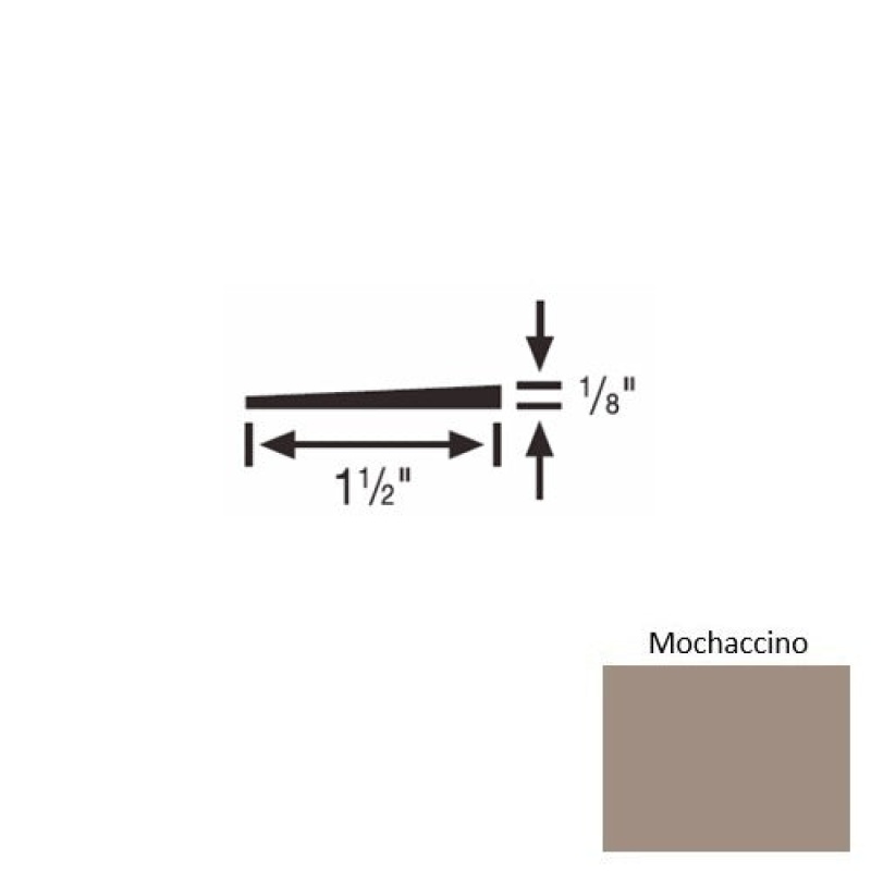 Solid 45 Mochaccino Rubber Reducer Strip