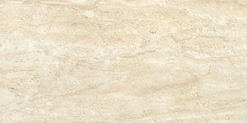 Marmi Crosscut Travertine Porcelain Tile - Polished - 6" X 6"