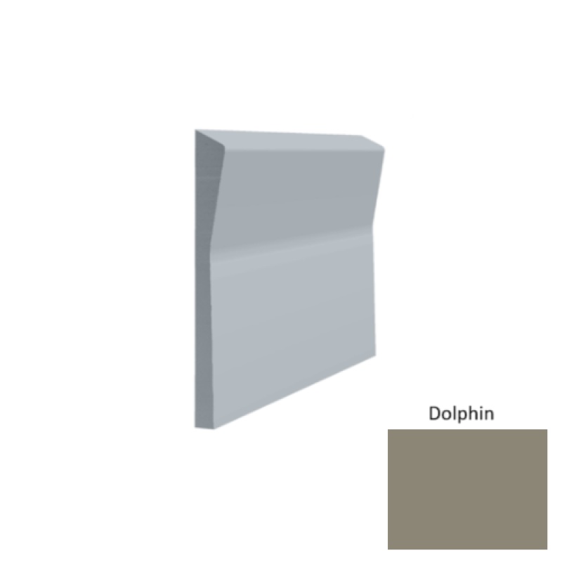 Contours #70 Valiant Dolphin Rubber Profiled Wall Base - Satin - 4 1/2" X 8 Ft