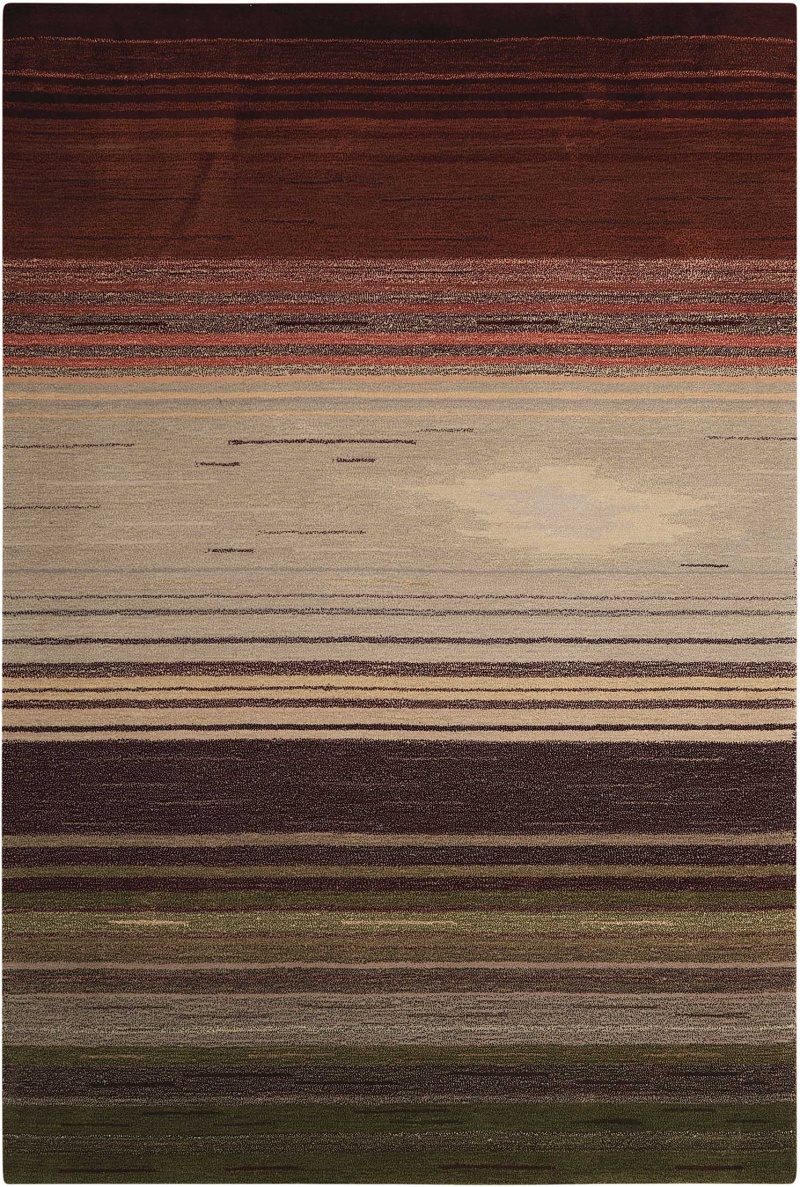 Contour Con15 Forest Polyester Contemporary Area Rug, 4 ft x 6 ft