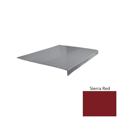 Flextones Sierra Red Type 701 Distinct Designs Rubber - 12" X 72" Stair Tread - Rgt Radial Ii Raised Disc Design