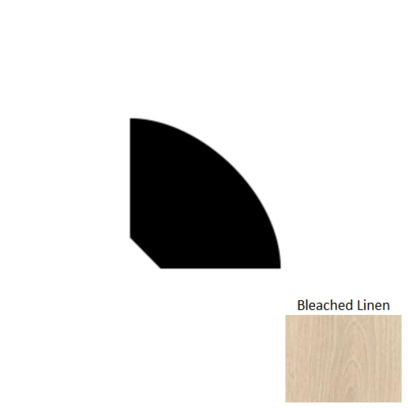 Bleached Linen Laminate Wood Quarter Round Trim