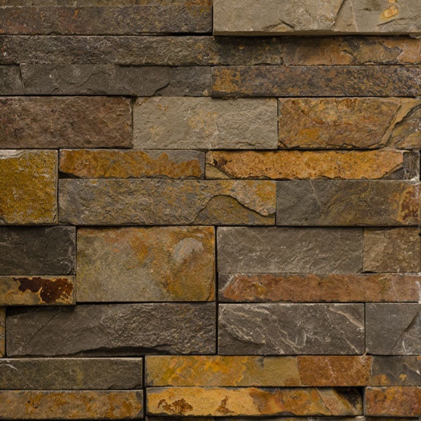 Imperial Multicolor Slate Mini Ledgestone 7" x 14"