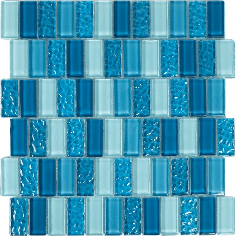 Aquatica Watercraft St Lucia Glass Mosaic - 1" X 2" - Glossy