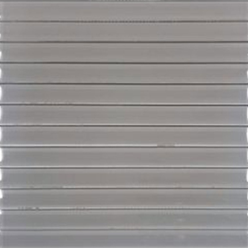 Aquatica Earth Gray Deco Glass Mosaic - 1" X 12" - Glossy