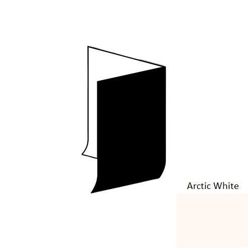 Arctic White Vinyl Moulding / Trim Cove Base Inside Corner