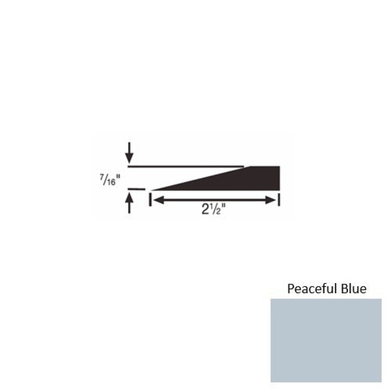 Solid 20 Peaceful Blue Rubber Transitional Reducer