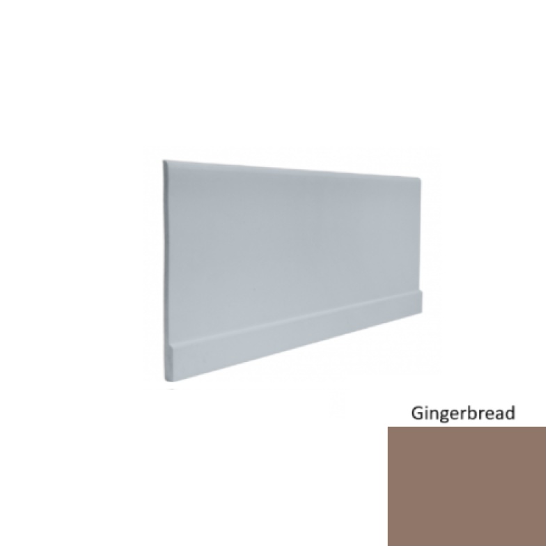 Contours #00 Simplicity Gingerbread Rubber Profiled Wall Base - Satin - 4" X 8 Ft