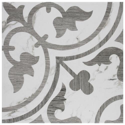 Arte Loire Silver Porcelain Tile - Matte - 9 3/4" x 9 3/4"